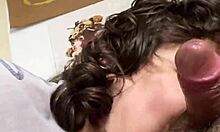 Eating delicious milk straight from a hard cock to kick off my day