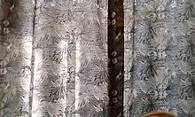 Boldly eyeing hot neighbor from balcony