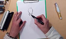 Hey, Check This Hot Sexy Girl Drawn in Latex with Markers