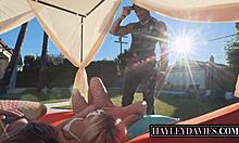 Stunning! Blonde Stepsisters Hayley Davies in Hot Action!