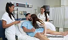 Sexy Medics Test Hard Cock in Wild Hospital Group Action