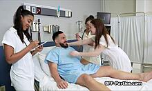 Sexy Medics Test Hard Cock in Wild Hospital Group Action