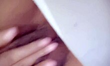 hot milf fingers her wet pussy solo close-up