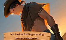 Hot Husband Riding And Moaning With Intense Orgasm