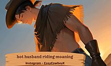 Hot Husband Riding And Moaning With Intense Orgasm