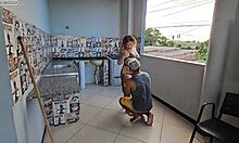 Caught Neighbor Stealing Panties, Got So Horny I Let Him Fuck My Ass