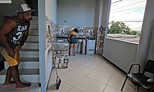 Caught Neighbor Stealing Panties, Got So Horny I Let Him Fuck My Ass