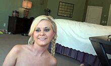 Kelly Surfer Licks Big Cock In Bedroom