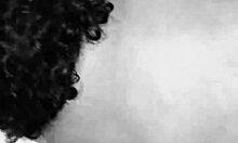 She takes it in the ass in black and white