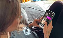 Jealous wife gets aroused by AI bot and cums on her ass.