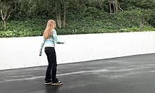 Teen Allison Lane takes internal cumshot after banging huge black dick