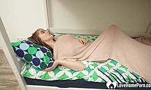 Caught my roommate masturbating, offered my cock, and fucked her ass