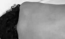 She takes it in the ass in black and white