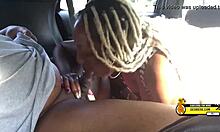 black porn car blowjob