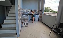 Caught Neighbor Stealing Panties, Got So Horny I Let Him Fuck My Ass