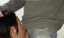 Young Girl Gives Deepthroat to Stepfather in Homemade Scene