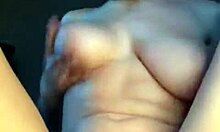 Hot teen teases her pussy on webcam.