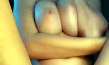 Hot teen teases her pussy on webcam.