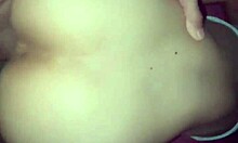 Latina gives blowjob on lover's ass