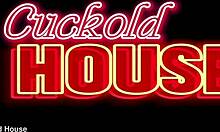 Unfaithful Milf Betrays Cuckold Husband in Threesome Orgy!