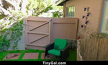 Tiny Teen Gets Dicked Down In Washing Machine With Missionary And Riding