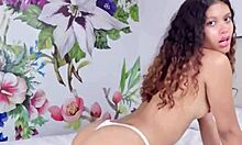 Young Girl Rubs Pussy On Pillow