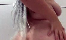 Glamorous Pornstar Flashes Sexy Lingerie in Steamy Shower POV Scene