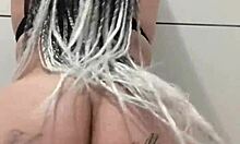 Glamorous Pornstar Flashes Sexy Lingerie in Steamy Shower POV Scene