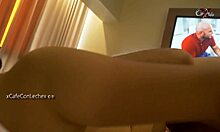 my girlfriend’s bestie, that curvy latina, cums hard while getting drilled doggystyle, her big ass bouncing on a stiff cock, damn she’s hot