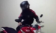 uber moto lucky gets blowjob from hot latina in public