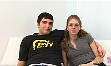 Watch this smoking hot brunette girlfriend get fucked by her friend right in front of her boyfriend?