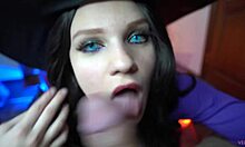 Slut Witch Verlonis Bounces Tight Pussy on Big Cock for Halloween!