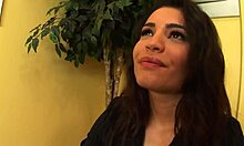 Brunette Babe Moans in Quickie Orgasm