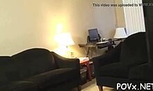 My shaved pussy gets pounded by his erected cock