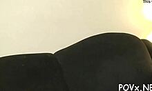 My shaved pussy gets pounded by his erected cock