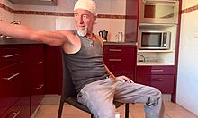 Hell yeah! Hot wife riding cock in the kitchen, begging to cum inside her tight body! 🍆💦