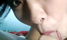 Sex with friend's shaved pussy, wet and tight