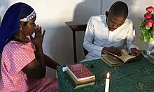 Reverend Step Sister Confesses Sins with Multiple Cumshots