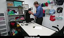 Officer Punishes Hijab Shoplifter Teen 18+ In Garage