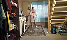 Juicy Milf Strips Down in Stunning Lingerie and Stockings