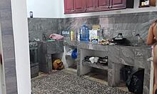 Stepdaughter naked with stepfather at home!