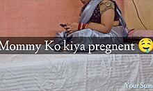 Stepmom receives creampie cumshot in pussy