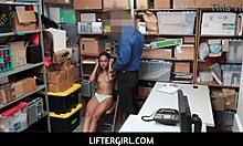 Liftergirl - Esperanza Del Horno Tiny Tits Fucked For Shoplifting Slut