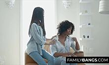 Emotional Encounter With Lesbian Stepmom Misty Stone And Vina Sky