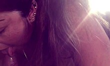 Horny Latina Milf Babe Licks And Blows Dick In Amateur Session. Cute Tits Bounce During Intense Handjob.