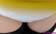 Follow me wearing EXTRA DIRTY cotton panty in bathroom