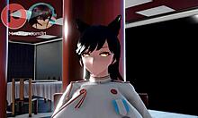 3D Hentai Slut Betrays Boyfriend with Wild Cumshot in Animated Scene