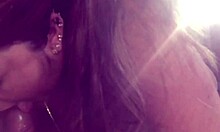 Horny Latina Milf Babe Licks And Blows Dick In Amateur Session. Cute Tits Bounce During Intense Handjob.