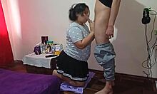 spying on my aunt while she naps, i grope her and she notices, then i fuck her the way she likes it