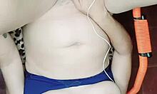 how tasty feels deep this huge cock and see how my cum squirts out